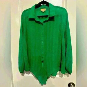 London Rose Women’s Button Down Top blouse